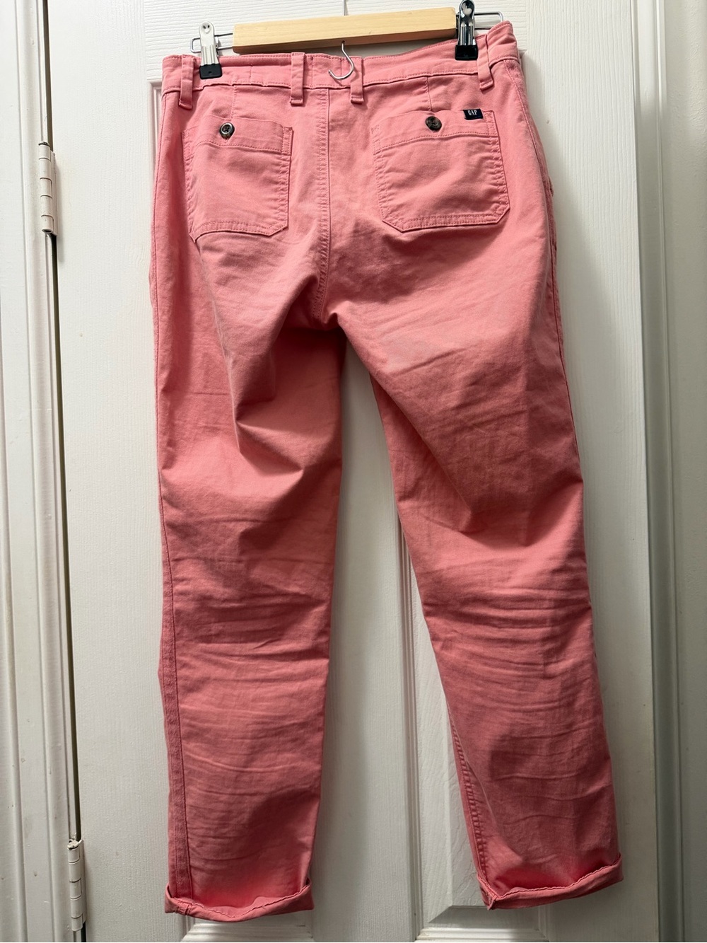 GAP Salmon Pink Relaxed Girlfriend Chinos - Picture 2 of 3